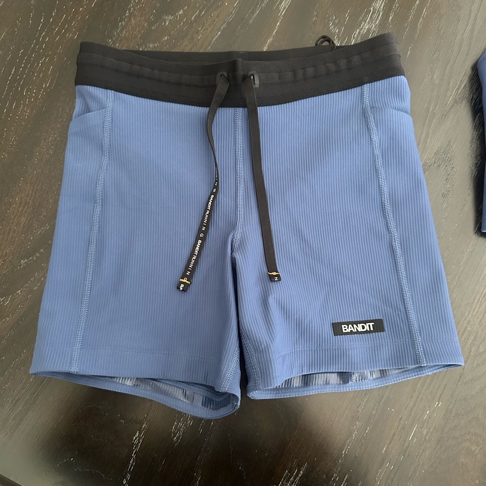 Bandit running 5” shorts space blue